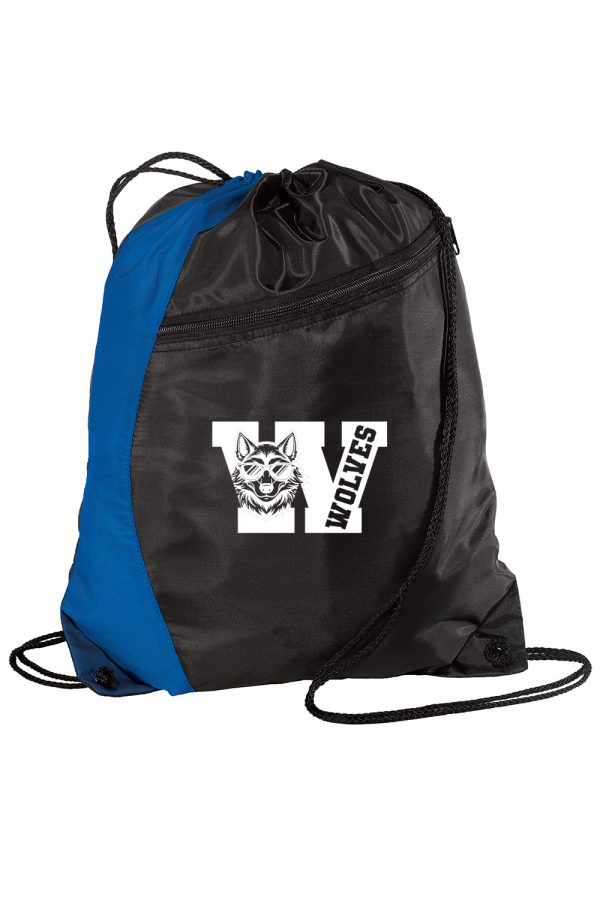 Port Authority® Colorblock Cinch Pack Royal/Black - Image 4