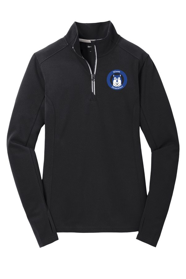 Sport-Tek® Women's Sport-Wick® Textured 1/4-Zip Pullover - Image 7