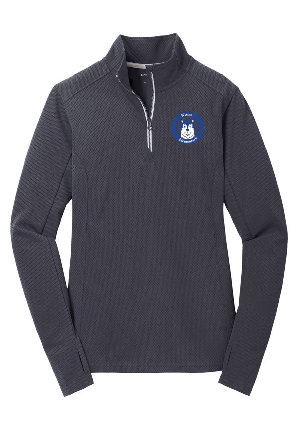 Sport-Tek® Women's Sport-Wick® Textured 1/4-Zip Pullover - Image 6