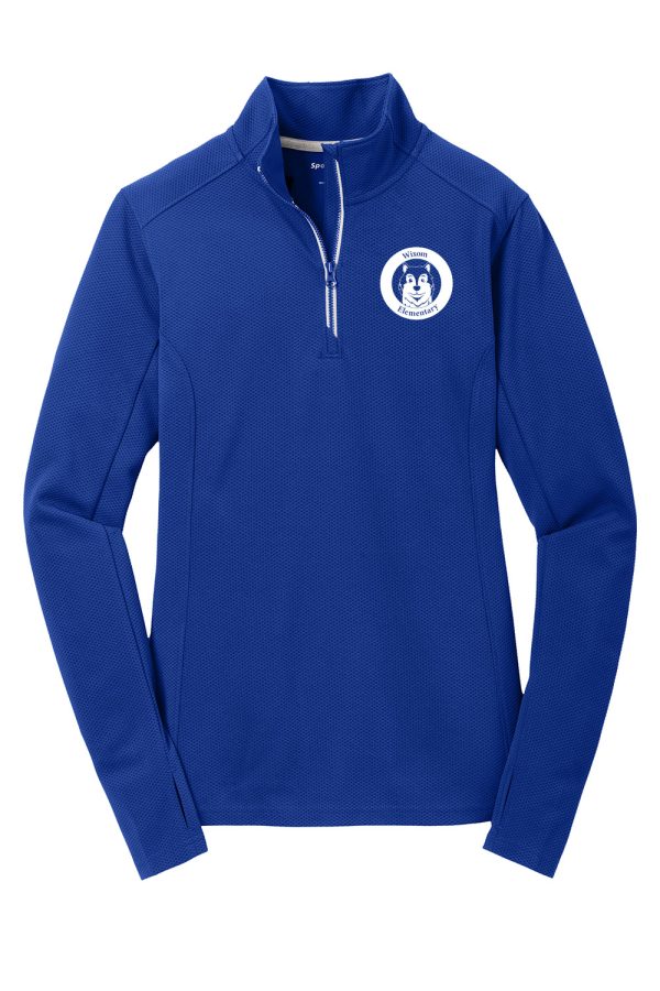 Sport-Tek® Women's Sport-Wick® Textured 1/4-Zip Pullover - Image 5